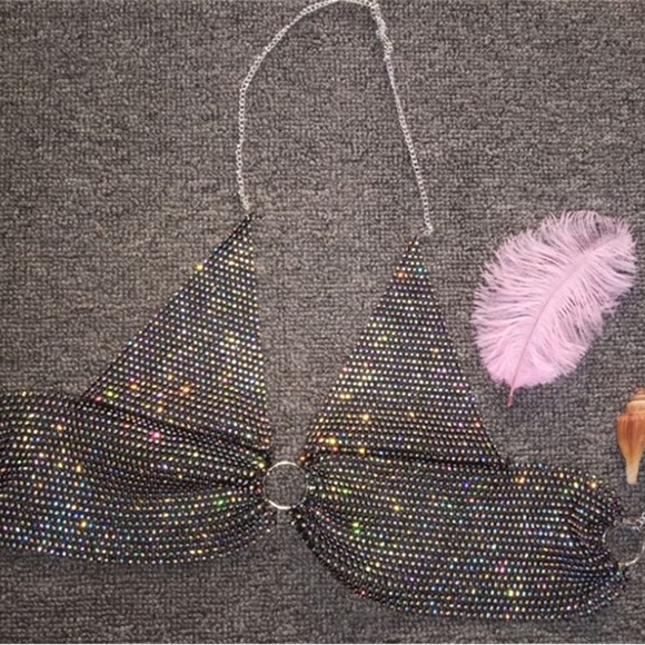 Rhinestone chain top - Picture 2 of 5